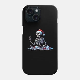 skeleton Santa Claus Phone Case