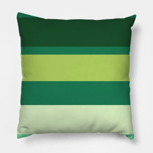 A shocking assortment of Salem, Seafoam Blue, Very Light Green, Cal Poly Pomona Green and June Bud stripes. Pillow