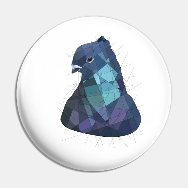 Pigeon Pin by Blacklightco