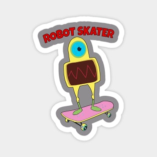 Robot  skater Magnet