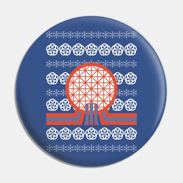 Epcot Ugly Sweater Pin by GrizzlyPeakApparel