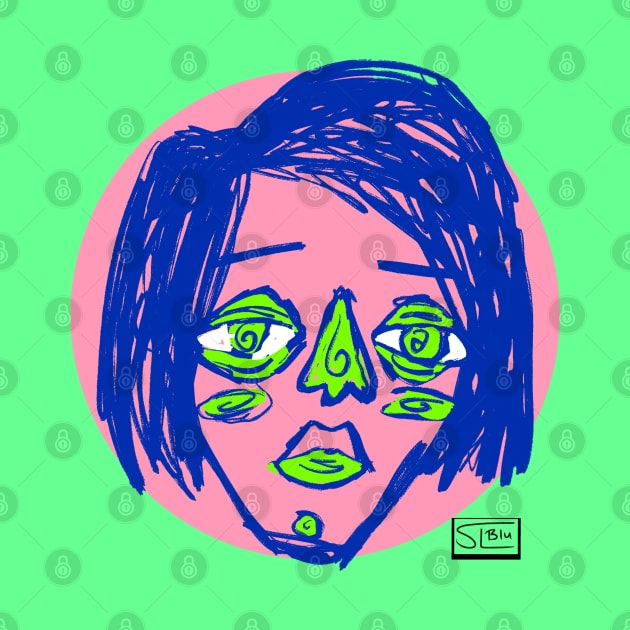 Watermelon sketchy face by SL blu