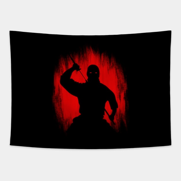 Ninja / Samurai Warrior Tapestry by badbugs