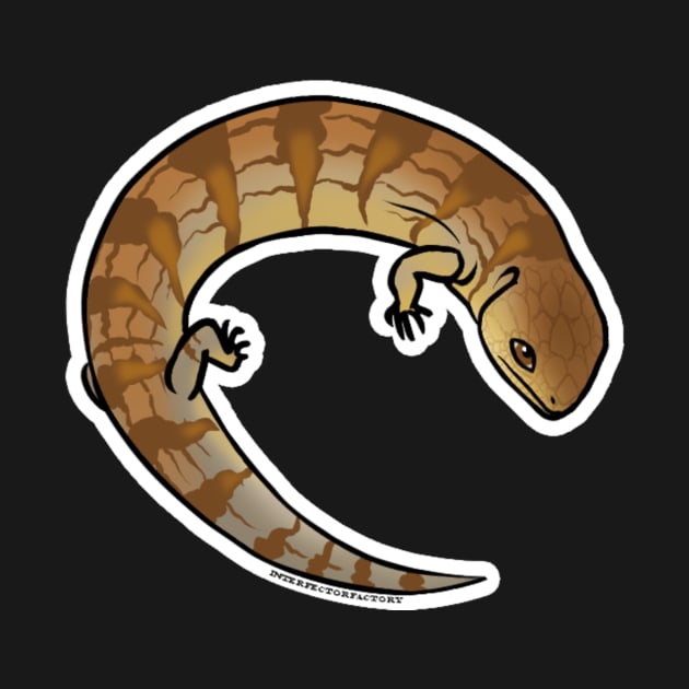 Tanimbar blue tongue skink tiliqua chimera by Interfector