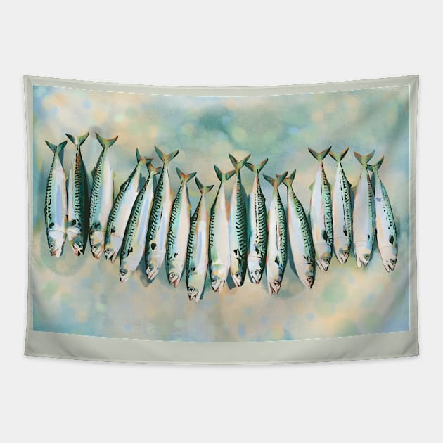 Mackerels Tapestry by Mimie20