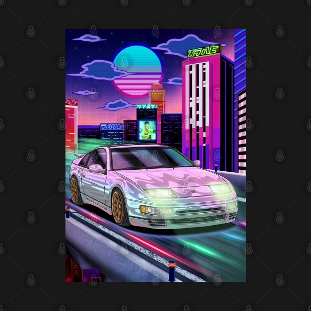 Nissan 300ZX (Z32) Fairlady Z  Vaporwave by Guyvit