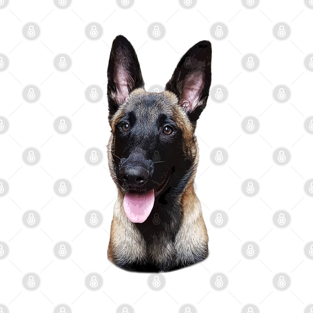 Belgian Malinois Puppy Dog by ElegantCat