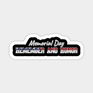 Memorial Day T Shirt Magnet