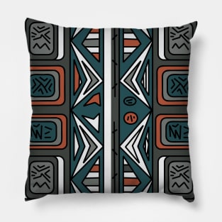 Ethnic background folk african pattern Pillow