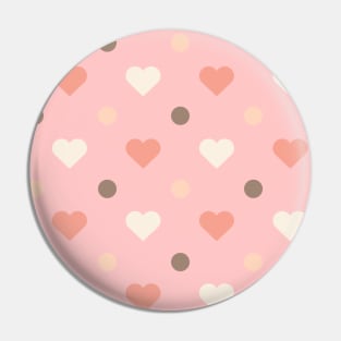 Cute Pink Love Pattern Seamless Doodle Pin