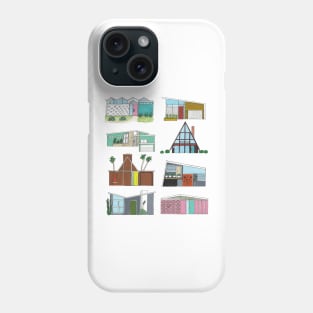 Mid mod houses Phone Case