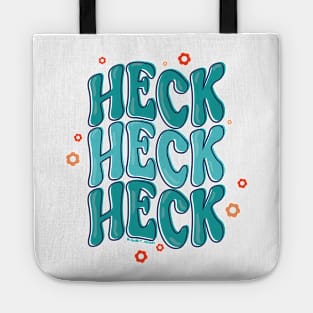 Triple Heck (Retro Blue) Tote