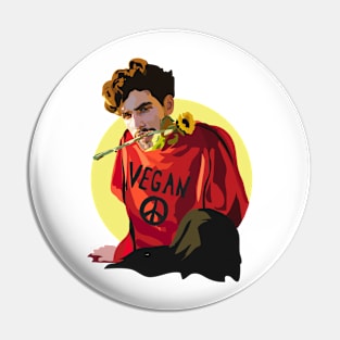 Vegan Dude Pin