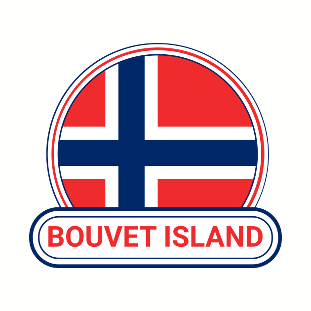 Bouvet Island Country Badge - Bouvet Island Flag by Yesteeyear