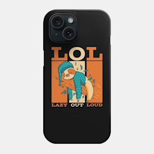 Funny Sleeping Lazy Sloth Phone Case