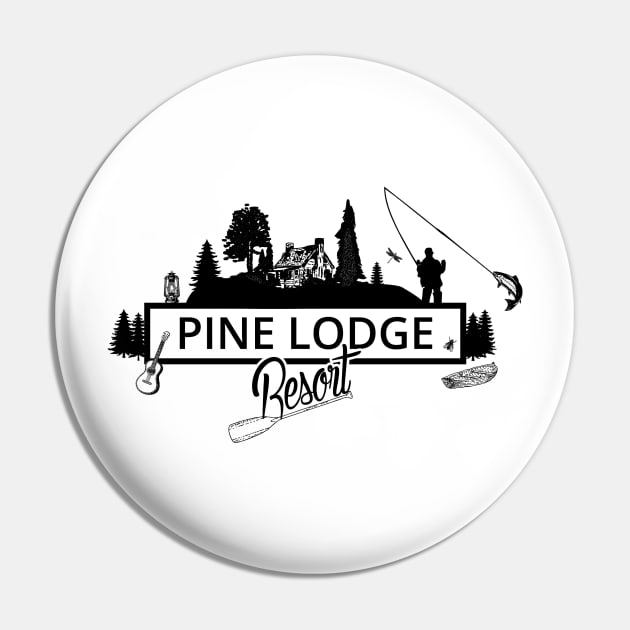 Pine Lodge Resort Staff shirt Pin by fakebandshirts