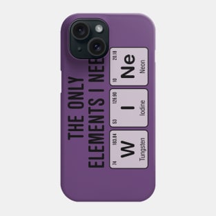 Wine Chemistry Elements Phone Case