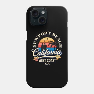 Newport Beach California Surf Summer Vacation Phone Case