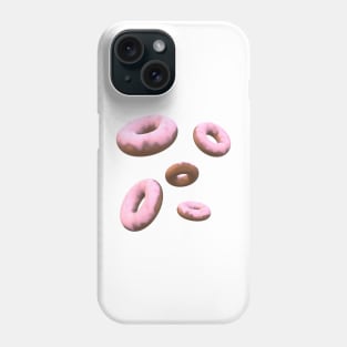 5 Pink Donuts Phone Case