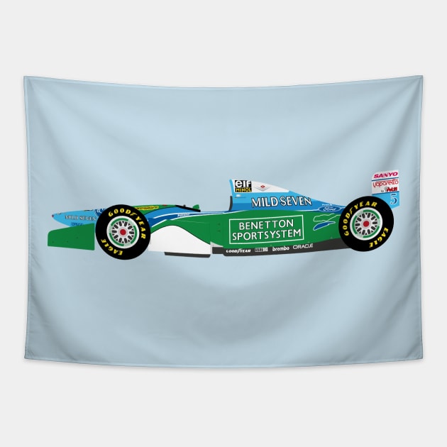 Benetton B194 Tapestry by s.elaaboudi@gmail.com