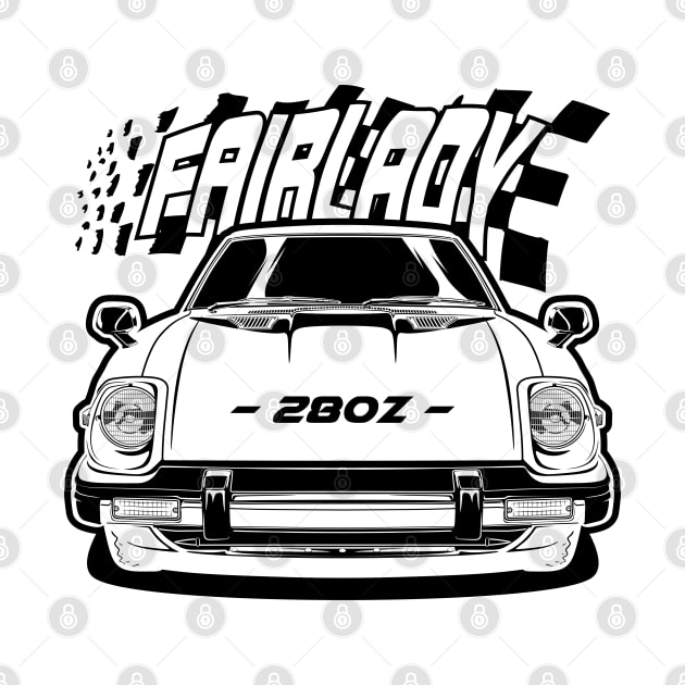 Fairlady 280Z - Black Print by WINdesign