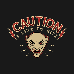 Caution Vampire Bite T-Shirt