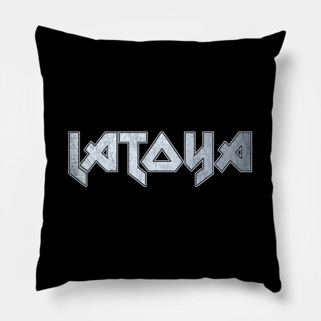 Heavy metal Latoya Pillow by KubikoBakhar