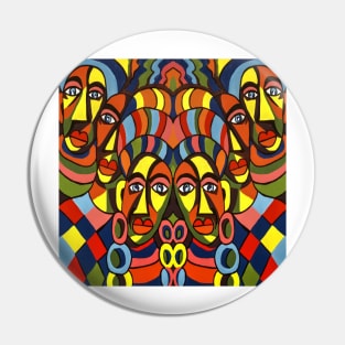 African Colors Pin