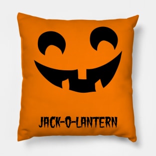 Jack-O-Lantern Halloween Face Pillow