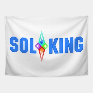 SOL KING LOGO - BLUE TEXT Tapestry