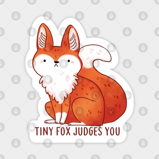 Tiny Fox Magnet by MichelleScribbles