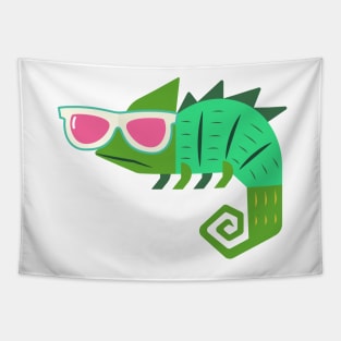 Swaggy chameleons with sunglasses Tapestry