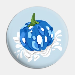 Pumpkins on Abstract Stains Pin