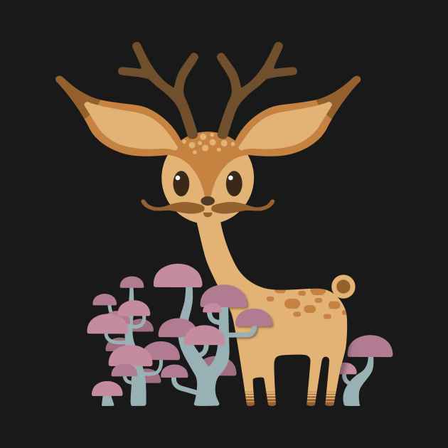 Deer & Shrubbery by MarshlandOracle