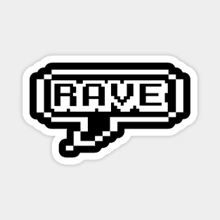 RAVE MUSIC LOVERS - collector white edition Magnet