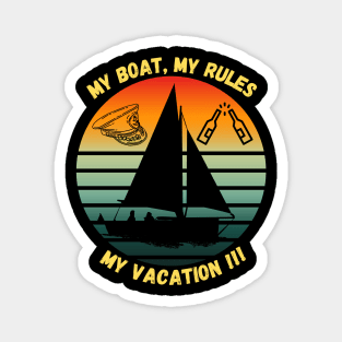 Boat and Vacation Magnet