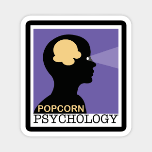 Popcorn Psychology Purple Logo Magnet