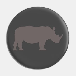 Rhino profile - grey Pin