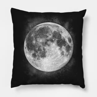 Full Moon and Stars Pillow