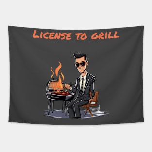 BBQ Grilling - License to Grill Tapestry