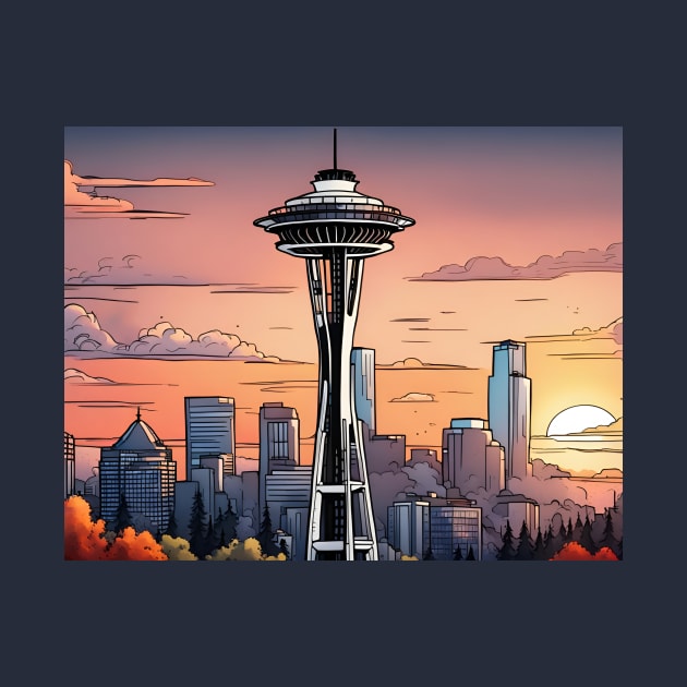 Washington space needle by LM Designs by DS