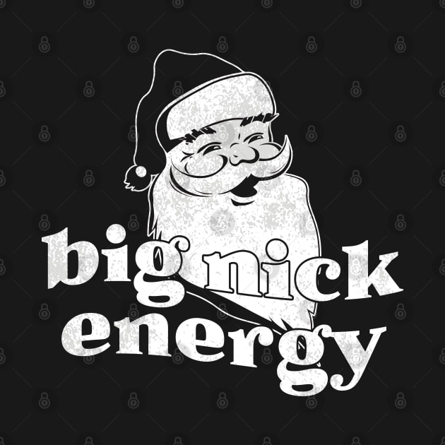 Big Nick Energy Funny Christmas Black by Duhkan Painting