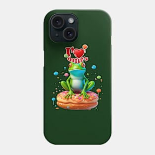 Frog with Donuts Phone Case