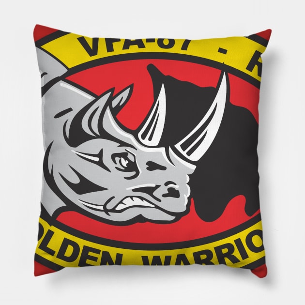 VFA-87 Golden Warriors - Rhino Pillow by MBK