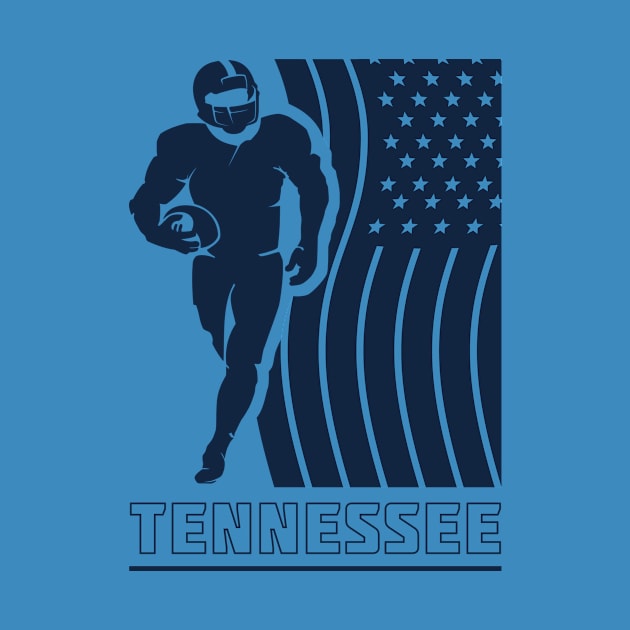 Tennessee Football Team Color by Toogoo