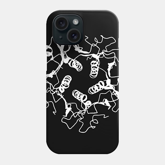 CholeratoxinB pentamer white Phone Case by RosArt100