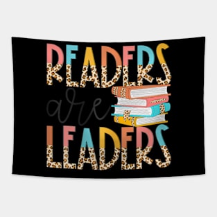 Readers Are Leaders  Leopard Book  Back To School Tapestry