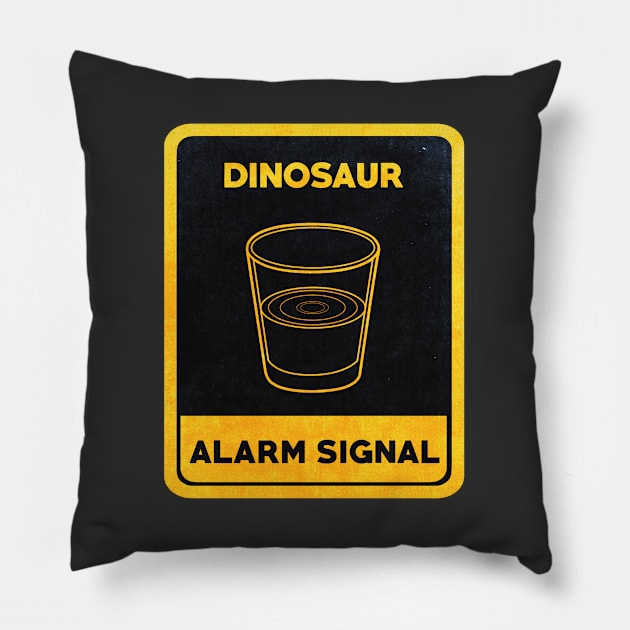 Dinosaurs Alarm Signal Pillow by 24julien