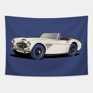 Austin-Healey 3000 in white Tapestry