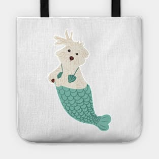 Mermaid Maltipoo Dog Tote